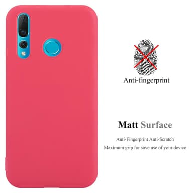 Deksel Huawei NOVA 4 Silikon cover (rød)