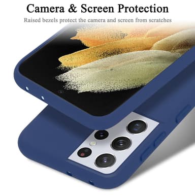 Samsung Galaxy S21 ULTRA silikondeksel case (blå)