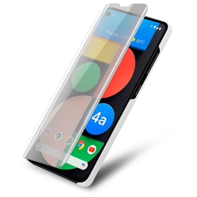 Google PIXEL 4A lommebokdeksel etui (sølv)