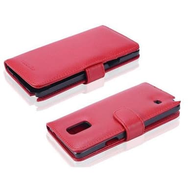 Samsung Galaxy NOTE 4 lommebokdeksel case (rød)