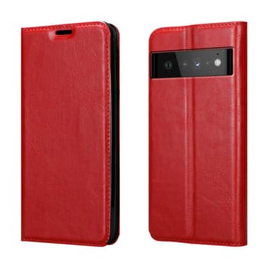Google PIXEL 6 PRO lommebokdeksel case (rød)