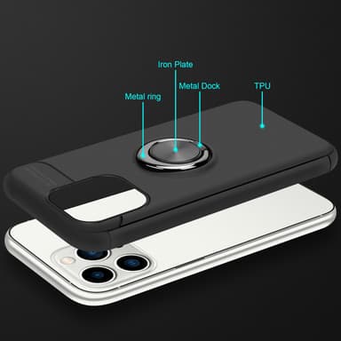 iPhone 14 PRO MAX silikondeksel cover (svart)