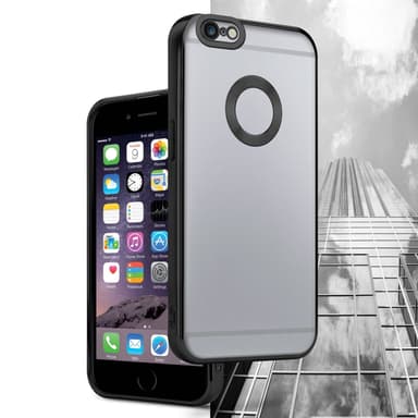 iPhone 6 / 6S silikondeksel Krom case (gjennomsiktig)