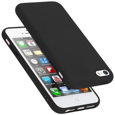 iPhone 5 / 5S / SE 2016 silikondeksel case (svart)