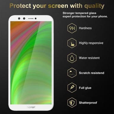 Honor 9 LITE Skjermbeskytter Skärmskydd (hvit)