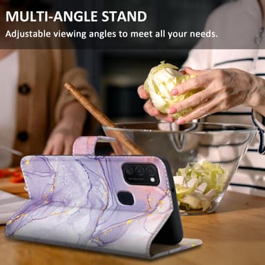 Samsung Galaxy M21 / M30s lommebokdeksel etui (lilla)