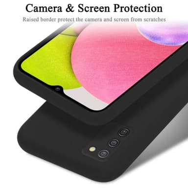 Samsung Galaxy A03s silikondeksel case (Svart)