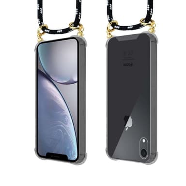 iPhone XR Deksel med Halskjede (svart)