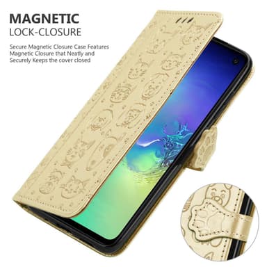 Samsung Galaxy S10e lommebokdeksel case (gold)