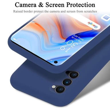 Oppo Reno4 PRO silikondeksel case (Blå)