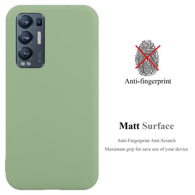 Deksel Oppo FIND X3 NEO Silikon cover (grønn)