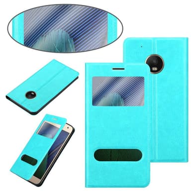 Motorola MOTO G5 PLUS lommebokdeksel cover (turkis)