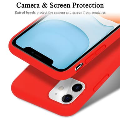 iPhone 11 silikondeksel case (rød)