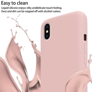 Deksel iPhone XS MAX med Halskjede (rosa)