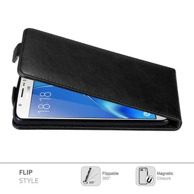 Samsung Galaxy J5 2016 deksel flip cover (svart)