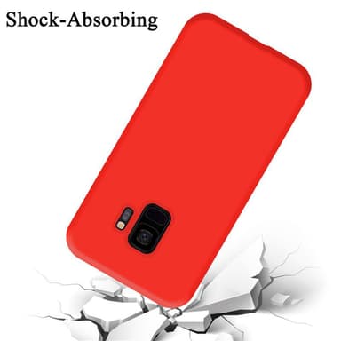 Samsung Galaxy S9 silikondeksel case (rød)