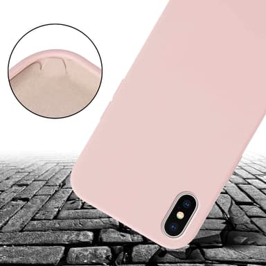 Deksel iPhone XS MAX med Halskjede (rosa)