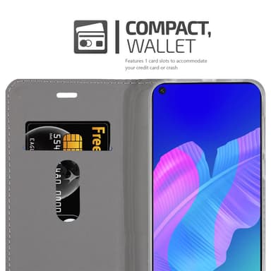 Huawei P40 LITE E lommebokdeksel etui (grå)