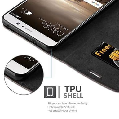 Huawei MATE 9 lommebokdeksel case (brun)