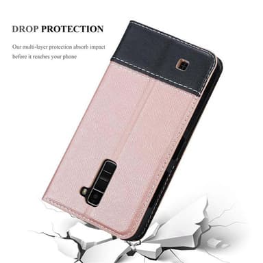 LG K10 2016 Deksel Case Cover (rosa)