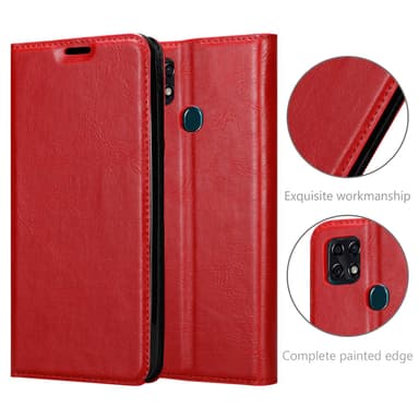 ZTE Blade 10 SMART lommebokdeksel case (rød)