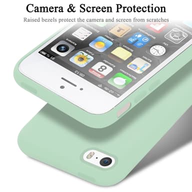 iPhone 5 / 5S / SE 2016 silikondeksel case (grønn)
