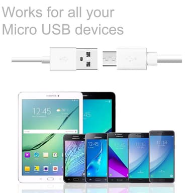 Micro USB-kabel 1 meter Micro USB-kabel 2A