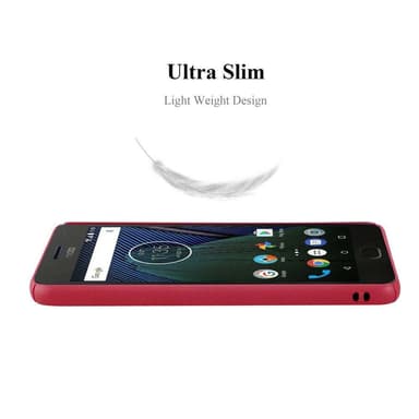 Motorola MOTO G5 Hardt Deksel Cover (rød)