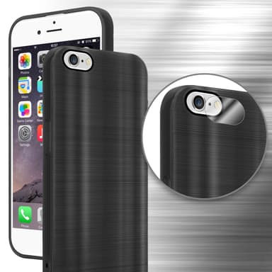 iPhone 6 / 6S Silikondeksel Beskyttelse (svart)