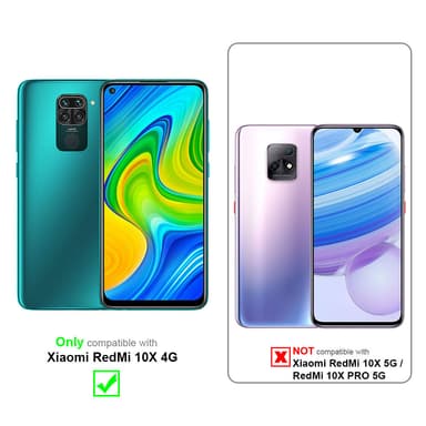 Xiaomi RedMi 10X 4G lommebokdeksel case (svart)
