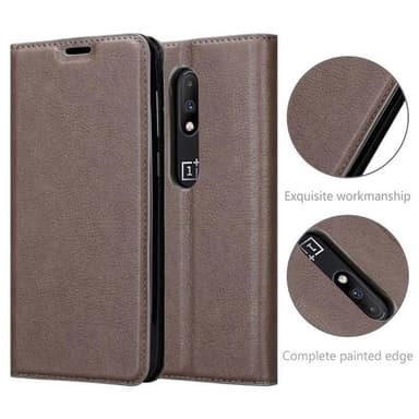OnePlus 7 lommebokdeksel case (brun)