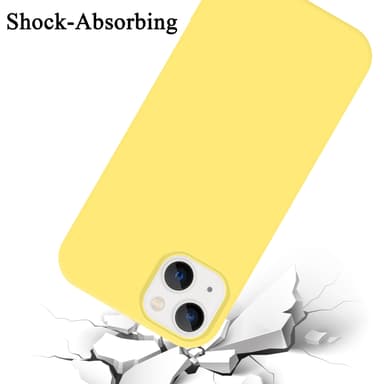 iPhone 14 silikondeksel case (gul)