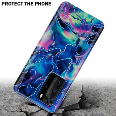 Huawei P40 PRO / P40 PRO+ lommebokdeksel etui (blå)