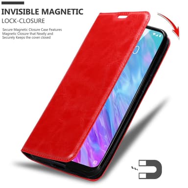 ZTE Blade 10 SMART lommebokdeksel case (rød)