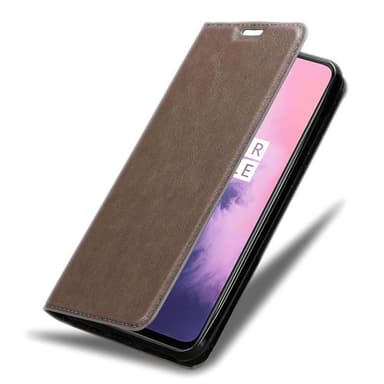OnePlus 7 lommebokdeksel case (brun)