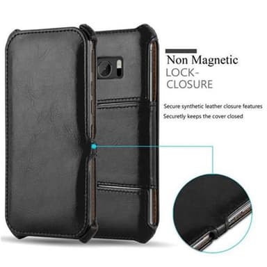 HTC ONE M10 lommebokdeksel case (svart)