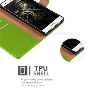 Huawei P8 LITE 2015 lommebokdeksel etui (grønn)