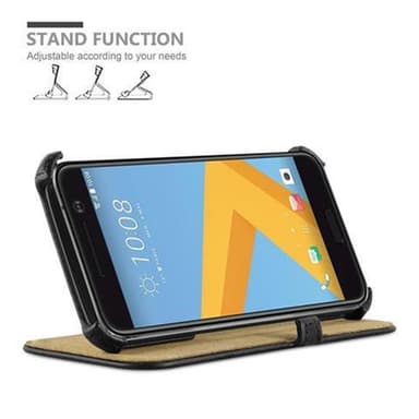 HTC ONE M10 lommebokdeksel case (svart)