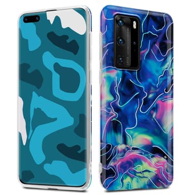 Huawei P40 PRO / P40 PRO+ lommebokdeksel etui (blå)