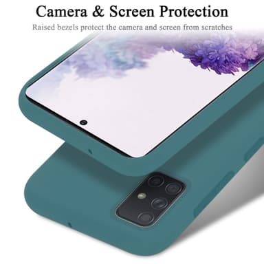 Samsung Galaxy A71 4G silikondeksel case (grønn)