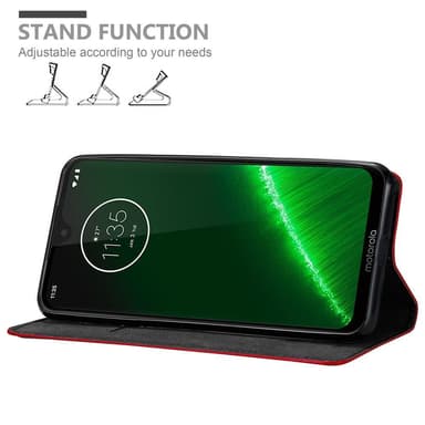 Motorola MOTO G7 / G7 PLUS lommebokdeksel case (rød)