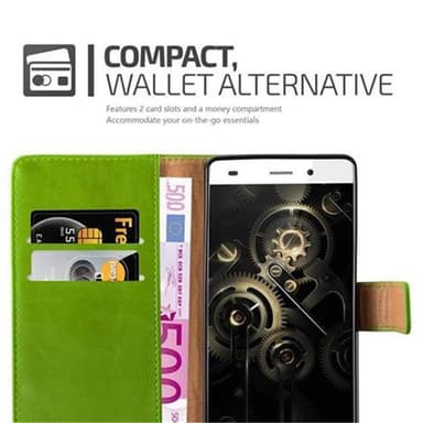Huawei P8 LITE 2015 lommebokdeksel etui (grønn)