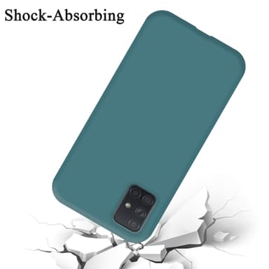 Samsung Galaxy A71 4G silikondeksel case (grønn)