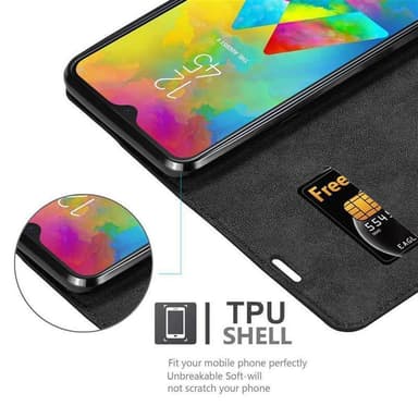 Samsung Galaxy M20 lommebokdeksel case (brun)