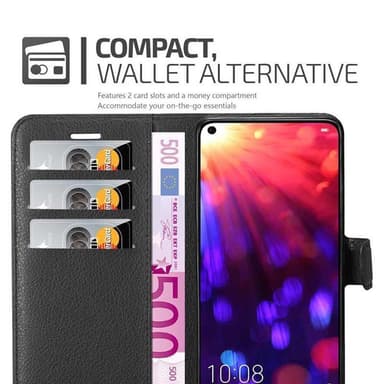 Honor View 20 Deksel Etui Case (svart)