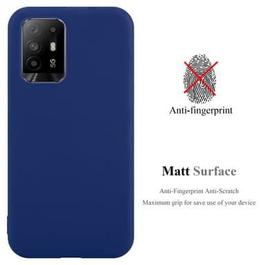 Deksel Oppo A94 5G Silikon cover (blå)