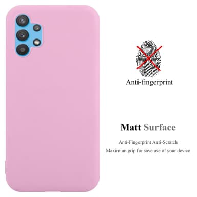 Deksel Samsung Galaxy A32 4G Silikon cover (rosa)