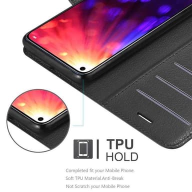 Honor View 20 Deksel Etui Case (svart)
