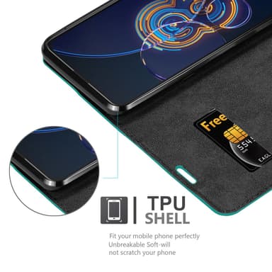Asus ZenFone 8 FLIP lommebokdeksel case (turkis)