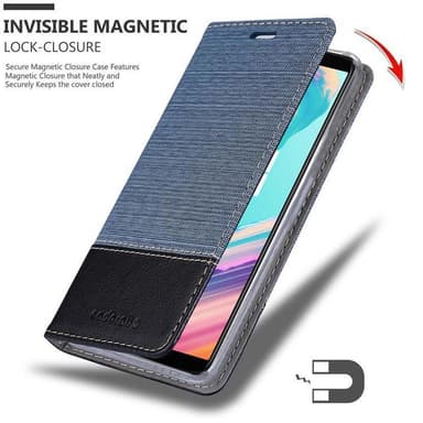 OnePlus 5T lommebokdeksel etui (blå)